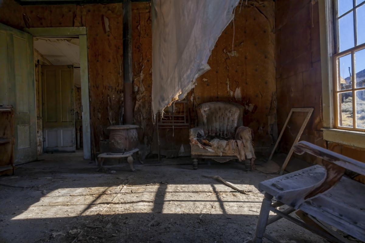 Abandoned Living Room in Bodie Ghost Town